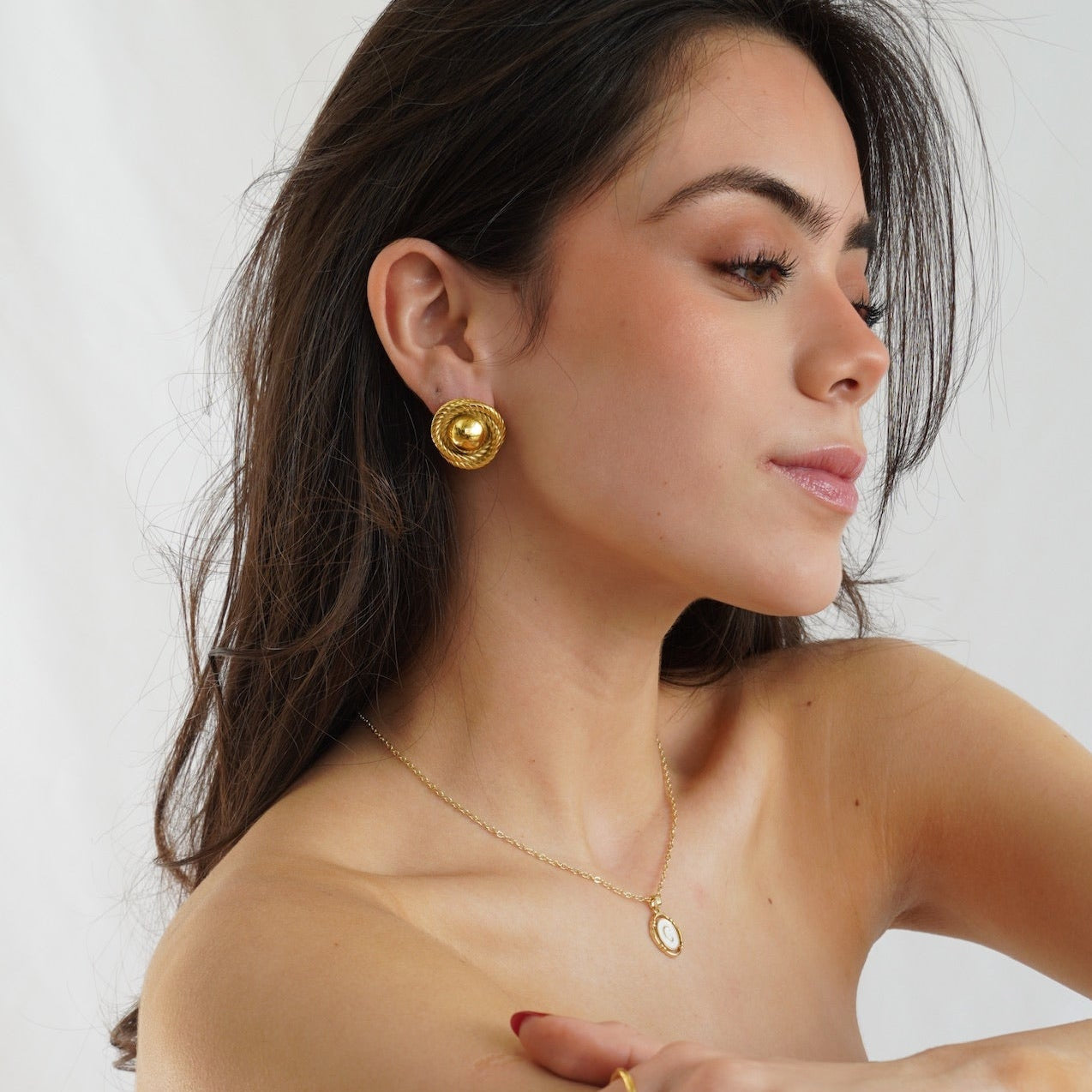 Chunky Circle Earrings