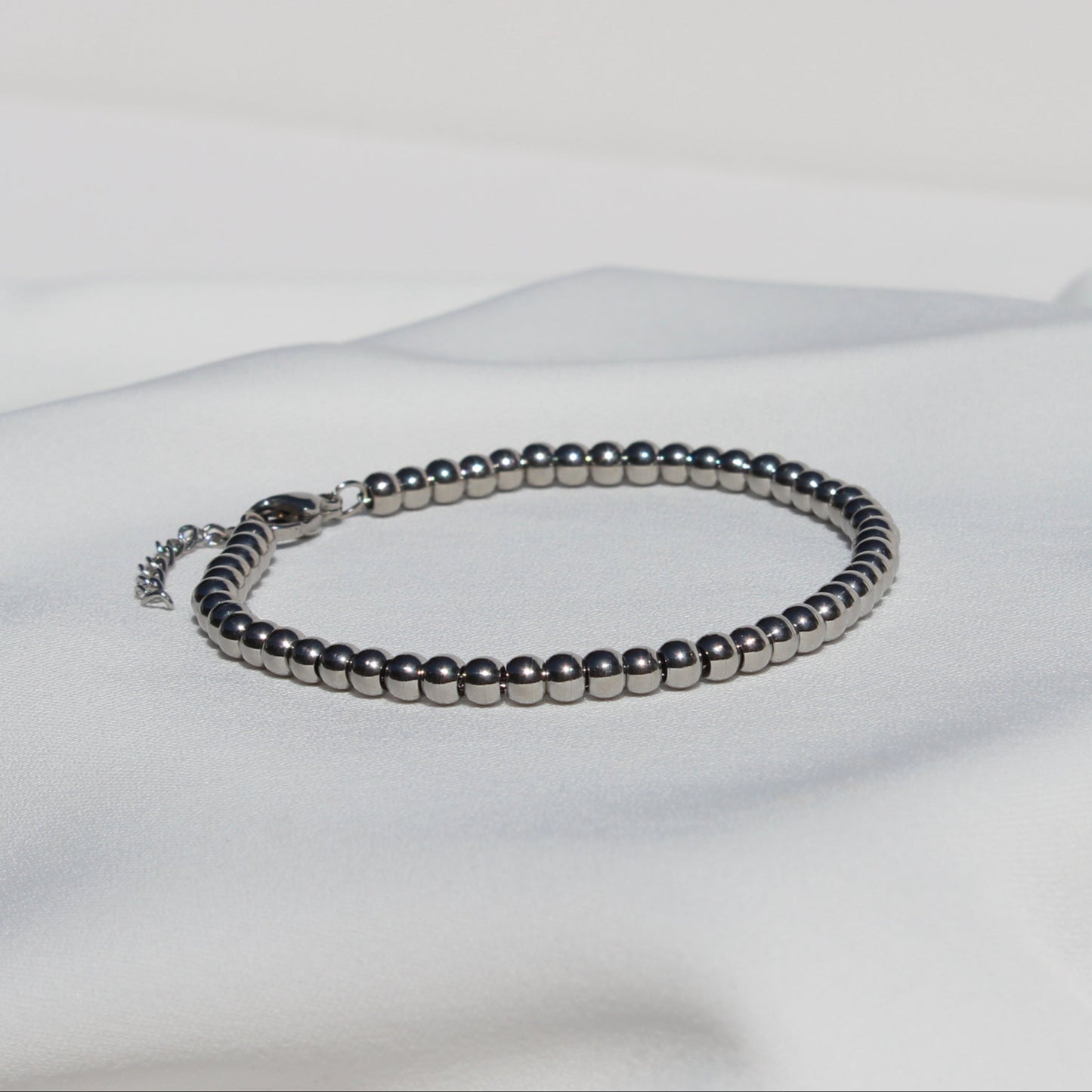 Beaded Bracelet Silver