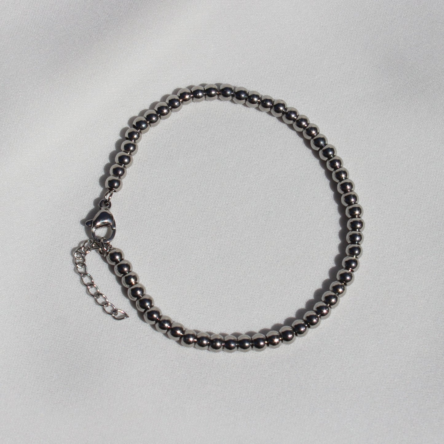 Beaded Bracelet Silver
