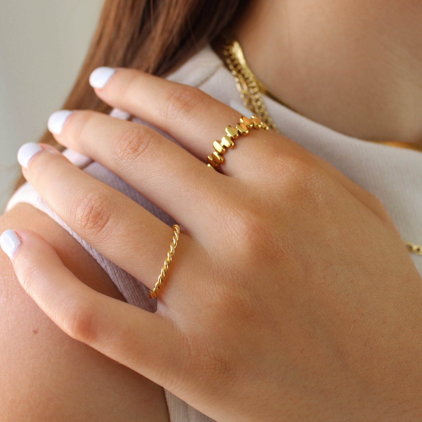 Thin Twisted Ring
