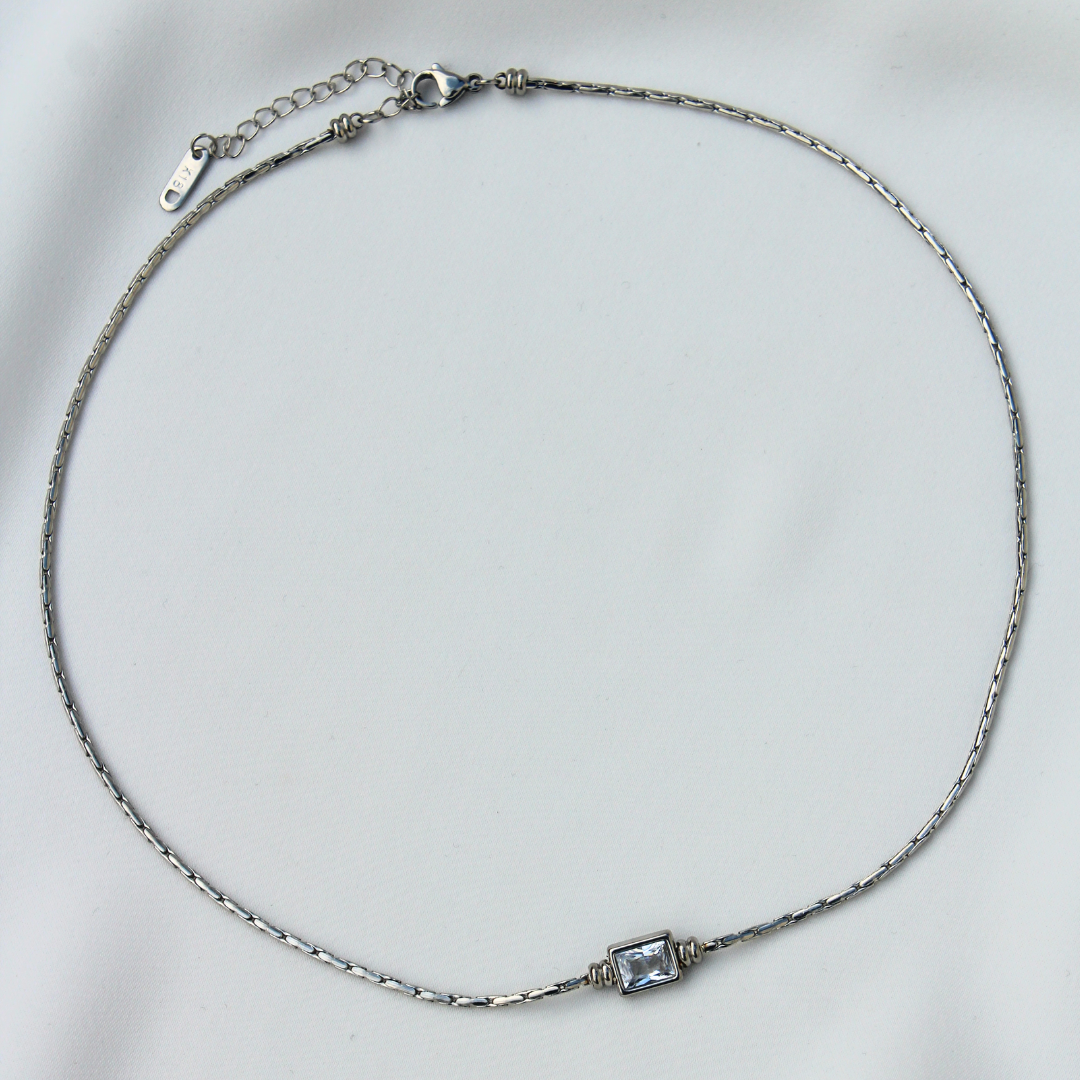 Stone Pendant Silver
