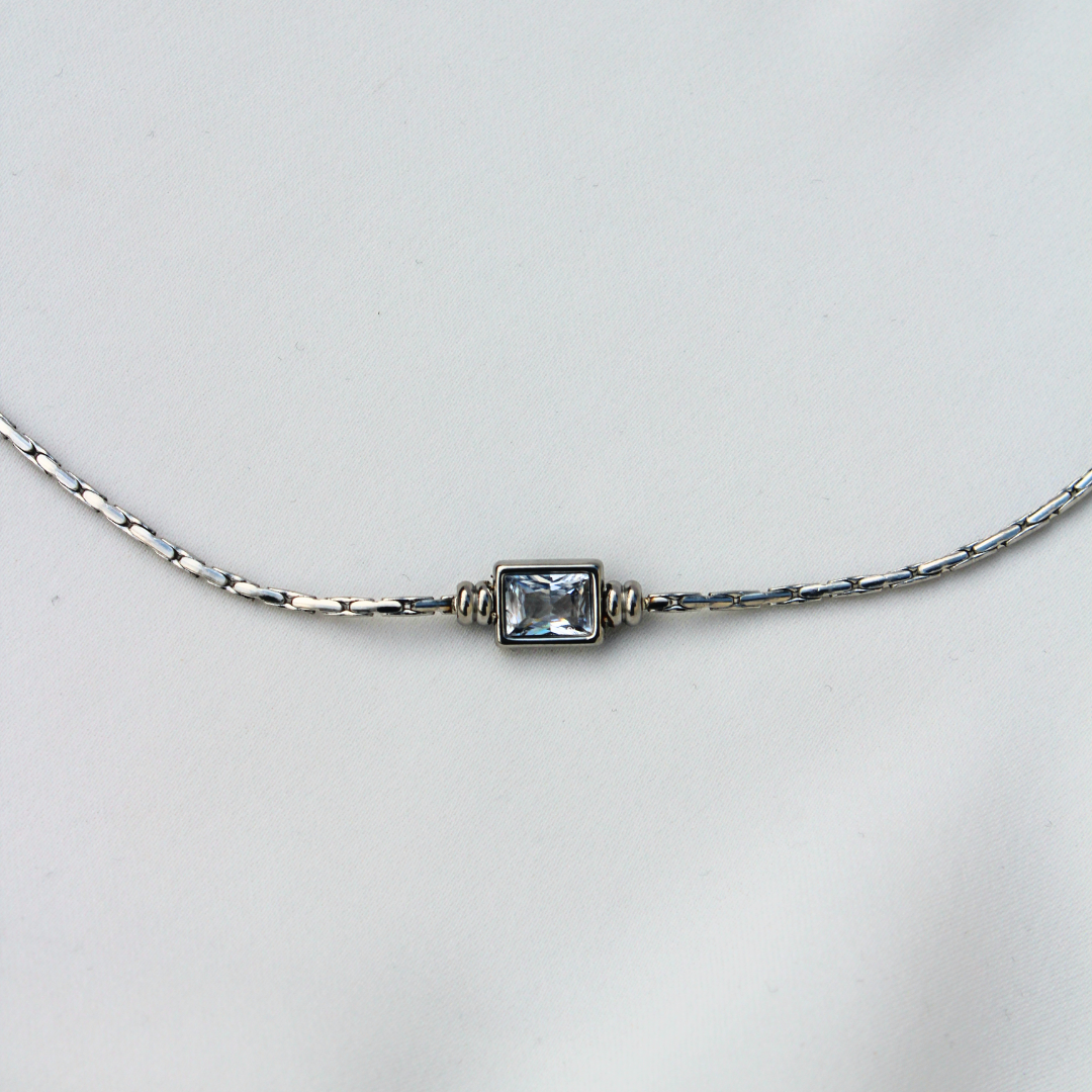 Stone Pendant Silver