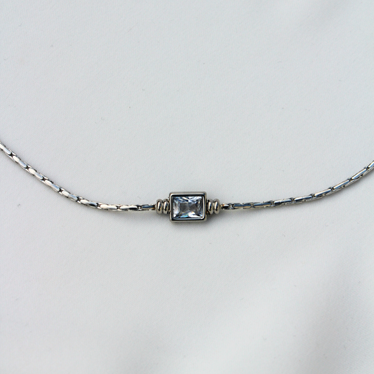 Stone Pendant Silver