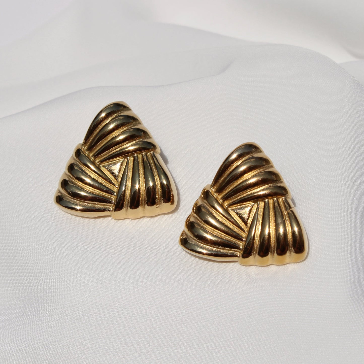 Triangle Textured Earrings