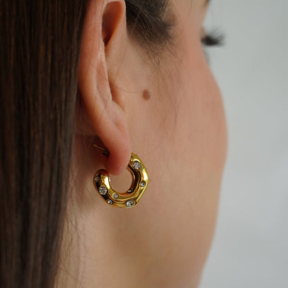 Chunky Shimmering Hoops