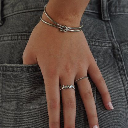 Textured Ring Silver