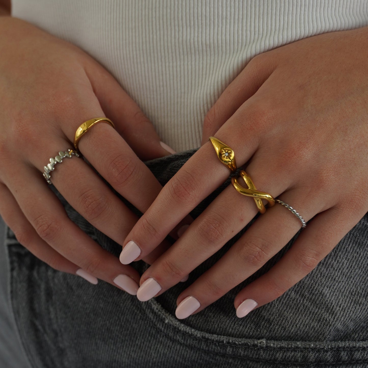 Textured Ring Silver